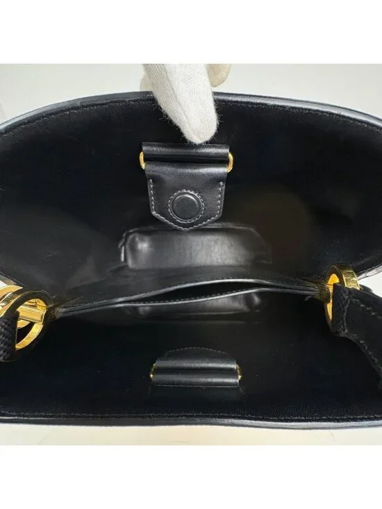 Prada Pannier Logo 2-Way Shoulder Bag Straw Beige Black - Picture 7 of 8